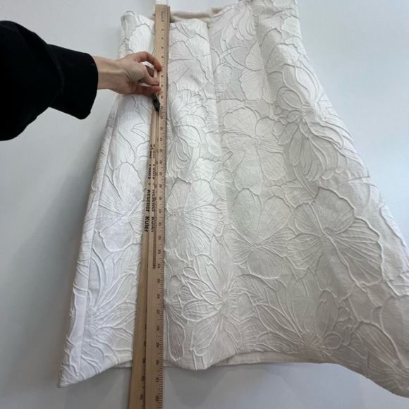 J. Crew Convertible-Strap Dress in Embossed Floral 6T White G4618 Mini NWT $148 - Picture 7 of 13